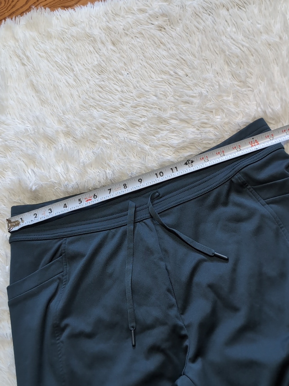 NWT 32 Degrees Teal High Waisted Heat Tech Fleece Lined Jogger Pants Size Large - Picture 10 of 13